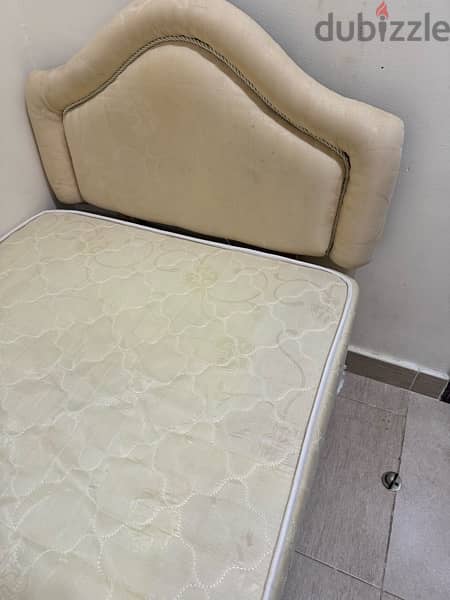 single bed with matress 1