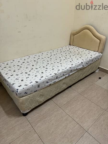 single bed with matress 2