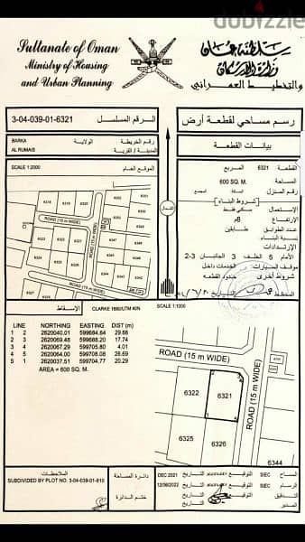 الرميس شمال بركاء كورنر ارض سكنية مطلوب ١٩٥٠٠ 1