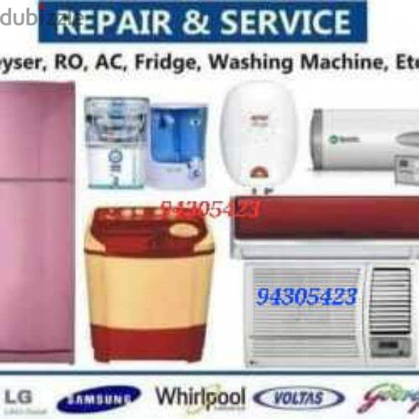 AC refrigerator and freezer automatic washing machine repair 0