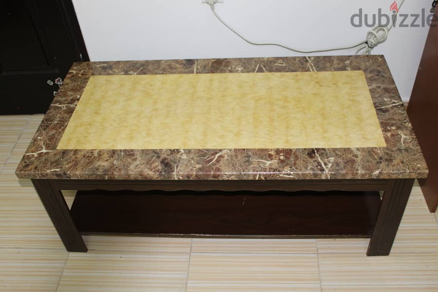 TV STAND/ TEA TABLE FOR SALE. LOCATION: SOHAR. OMR 11 1