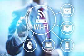 Internet Wi-Fi IT Work Solution Internet Shareing Cable pulling