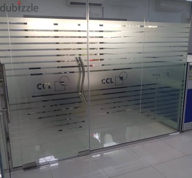 glass privacy sticker, forsted glass sticker and glass partition 10