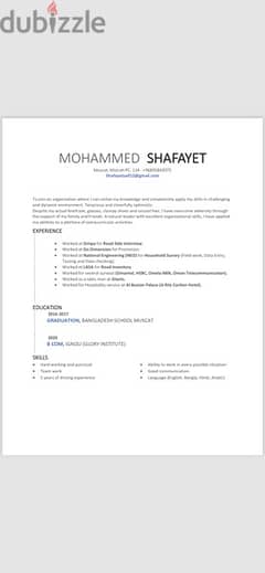 searching for Job in muscat