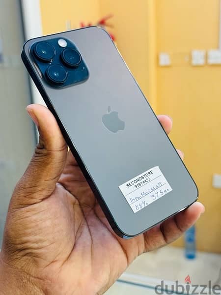 apple iPhone 14 pro maxx256 GB very good condition black clour 2