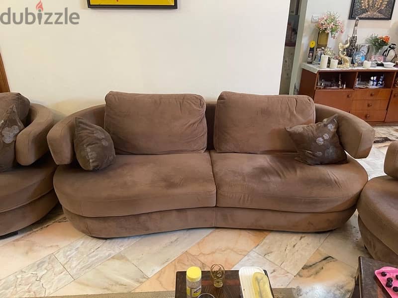 6 seater light brown 0