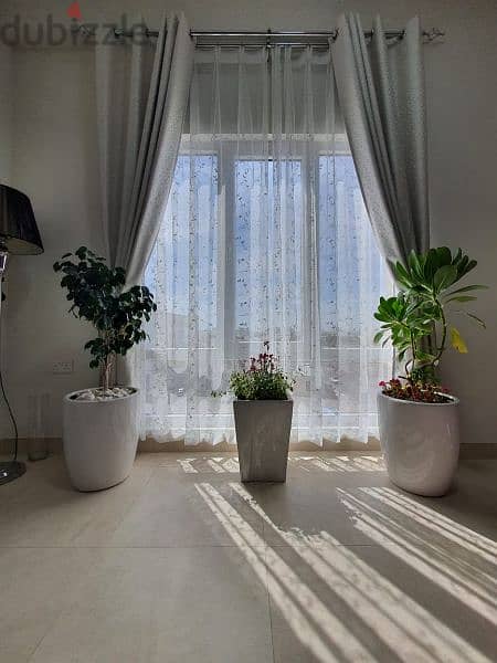 Curtains 100% blackout with blind + rod 3