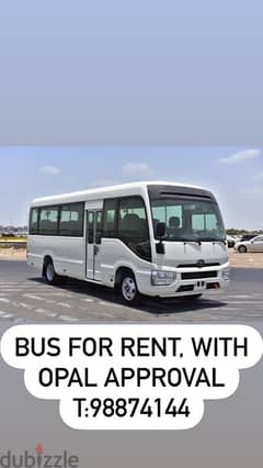 OPAL APPROVED COASTER BUS & CANTER FOR RENT