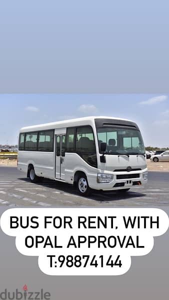 OPAL APPROVED COASTER BUS & CANTER FOR RENT 0