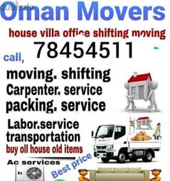 house shifting all oman and packers good carpenter 0