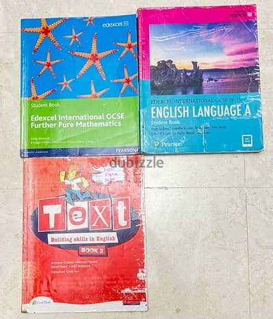 3 Edexcel IGCSE Further Maths, English language books/school books