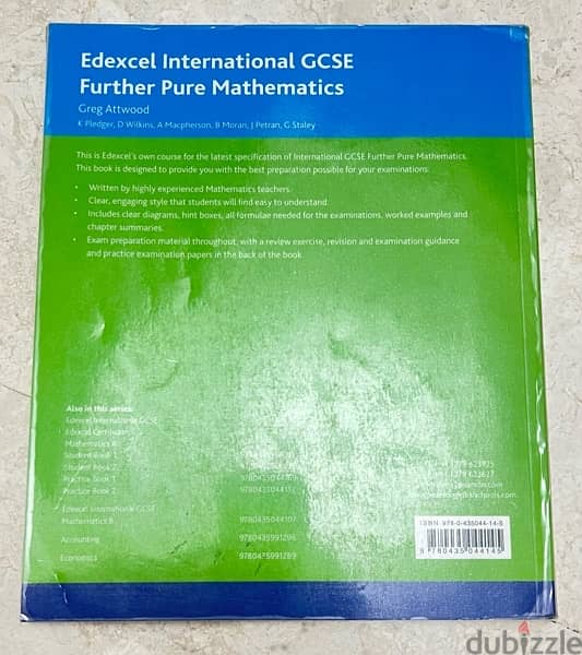 3 Edexcel IGCSE Further Maths, English language books/school books 2