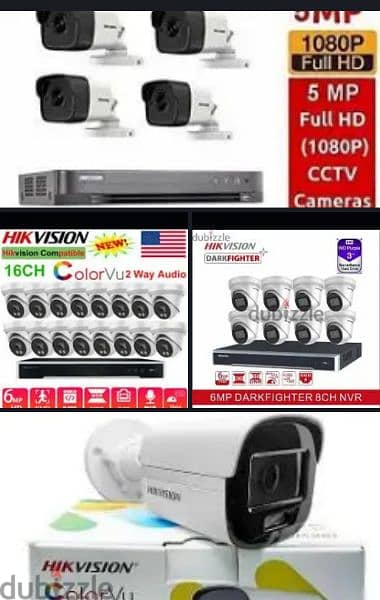 We do all type of CCTV Camera 
Hikvision HD Turbo 
Ip camera 3