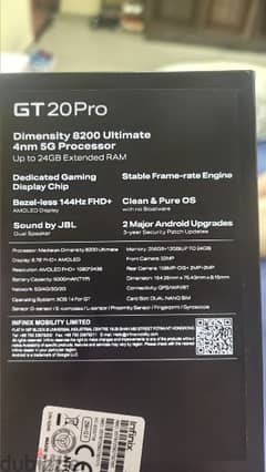 infinix GT 20 pro