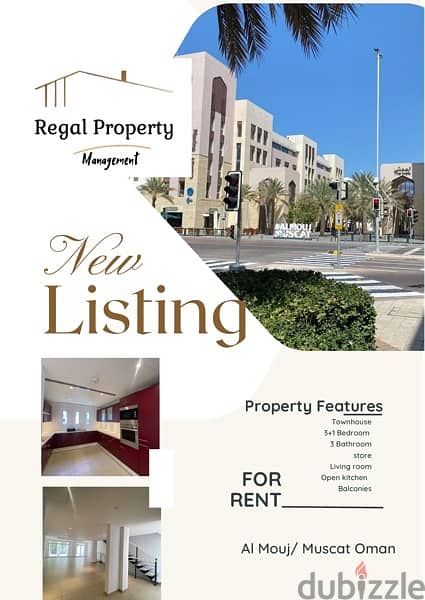 Luxurious 3+1 Bedroom Townhouse for Rent in Al Mouj Muscat! 0