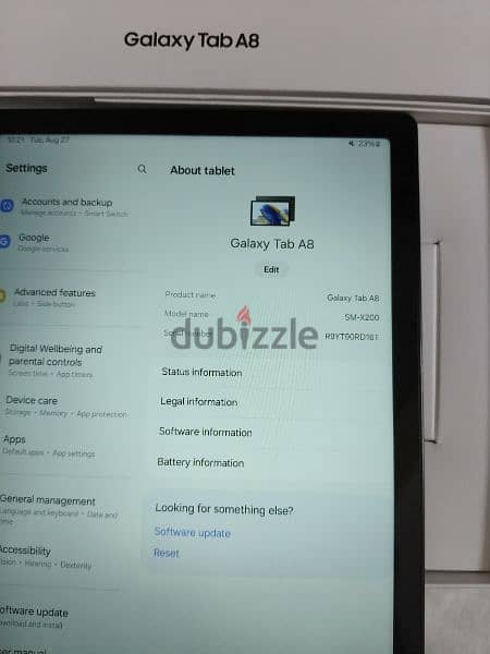 samsung tab A8 10.5 3/32 gb WiFi version excellent condition 5