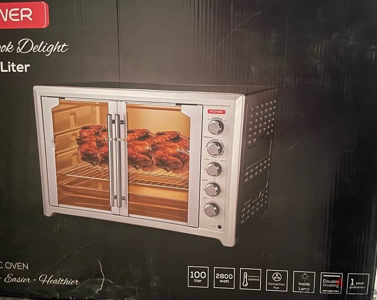 Electric oven double door 100ltr capacity for sale 1