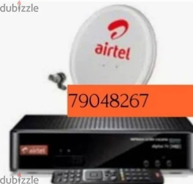 Home service  Nileset Arabset Airtel DishTv osn fixingSatellite dish 0