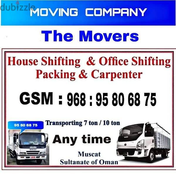 PACKERS AND MOVER 24HOURS TRANSPORT 0