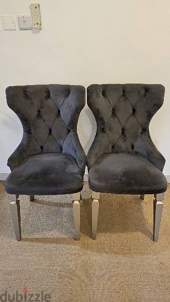 Grey Dining chairs 1