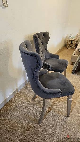 Grey Dining chairs 2