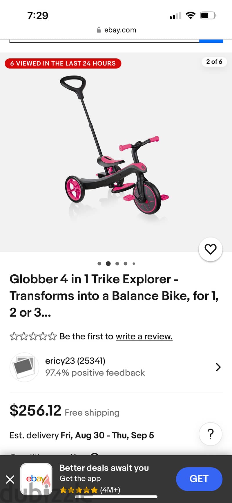 Globber 4 in 1 tricycle 1