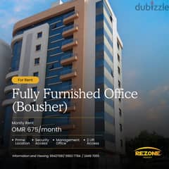 Fully Furnished Prime Office Space for Rent in Bousher 0