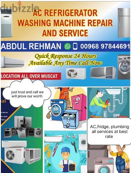 Maintenance Automatic washing machines and Refrigerator'ss 0