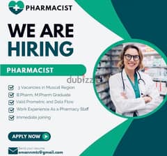 3 VACANCY FOR PHARACIST