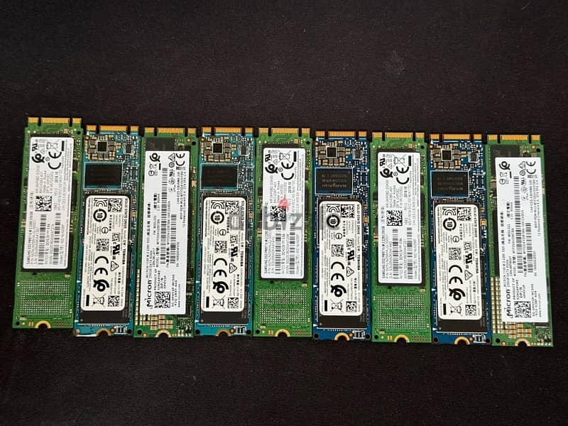 Used M. 2 2280 256GB SSDs (out from Dell Latitude 7300) 0