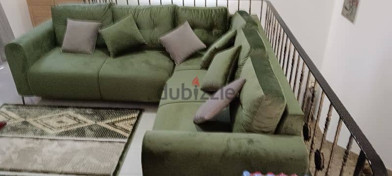 l shape sofa brand new كورنر صوفا جديدة 2