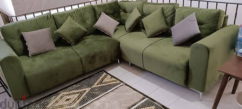 l shape sofa brand new كورنر صوفا جديدة 3