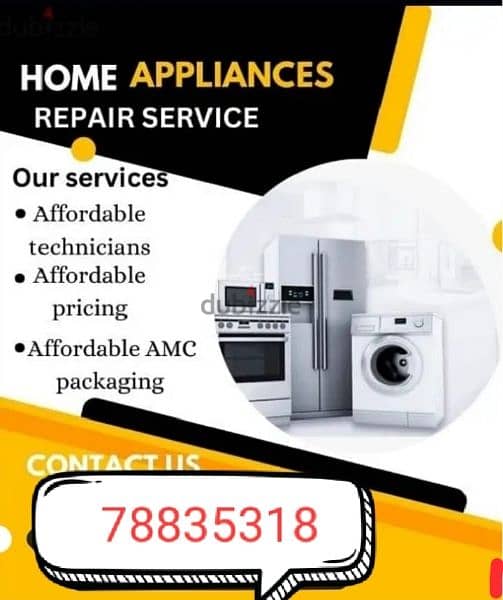 Automatic washing machine and refrigerators repairing 0