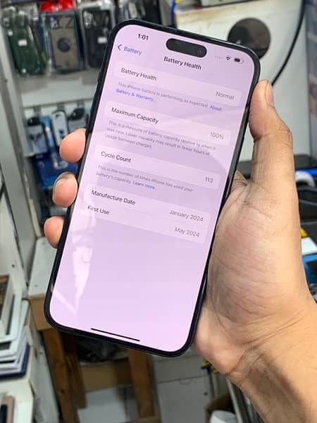 iPhone 15 plus 128GB battery health 100% 1