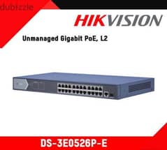 DS-3E0526P-E/M
24 Port Gigabit Unmanaged PoE Switch 0