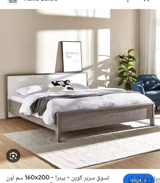 bed queen 160*200- homecenter without mattress 1