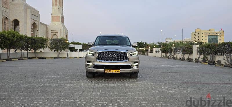 إنفينيتي QX80 خليجي  بدون حوادث ولاصبغ سيرفس وكاله أعلى مواصفات 5