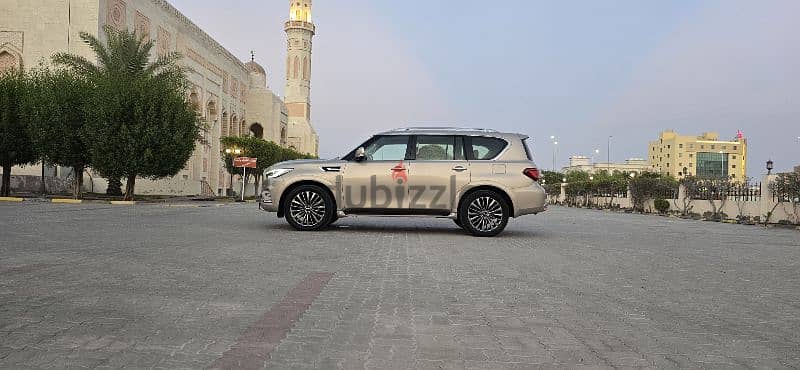 إنفينيتي QX80 خليجي  بدون حوادث ولاصبغ سيرفس وكاله أعلى مواصفات 8