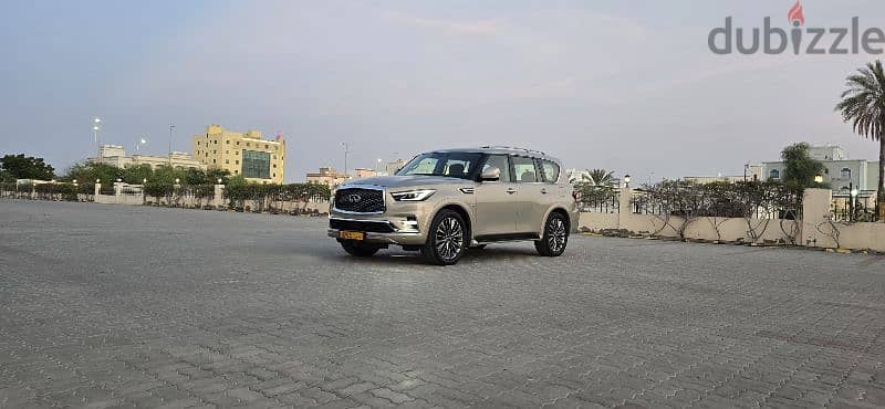 إنفينيتي QX80 خليجي  بدون حوادث ولاصبغ سيرفس وكاله أعلى مواصفات 10