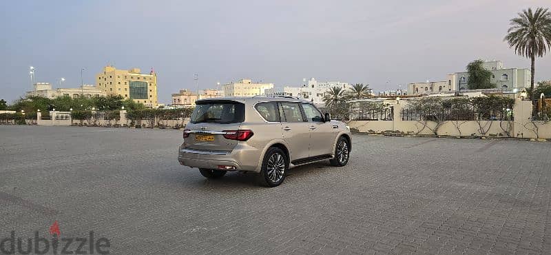 إنفينيتي QX80 خليجي  بدون حوادث ولاصبغ سيرفس وكاله أعلى مواصفات 11