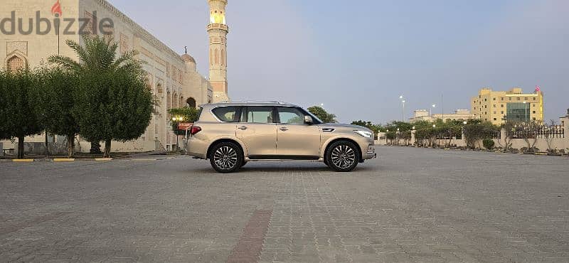 إنفينيتي QX80 خليجي  بدون حوادث ولاصبغ سيرفس وكاله أعلى مواصفات 12