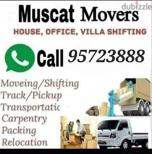 Muscat mover packer  carpenter house villa shifting du 0