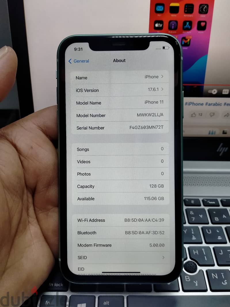 phone 11 128gb  Not Open Like New  Battery 100% All working properly 3