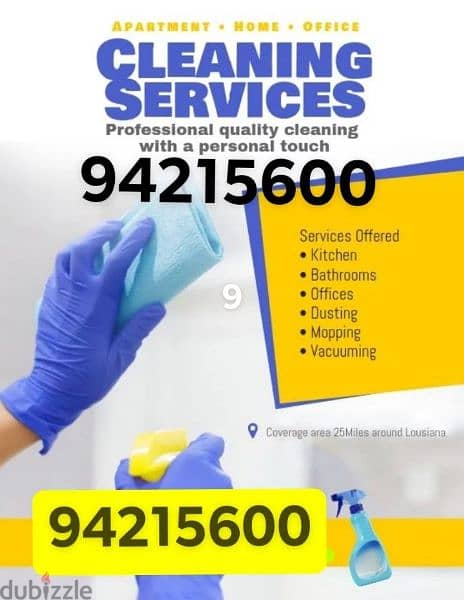 House cleaning villa office apartment & kitchen deep cleaning service 0