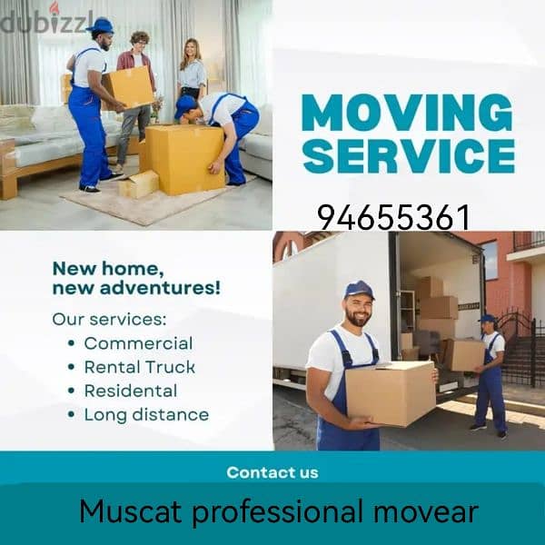 Muscat professional movear house shifting and transport services and 0