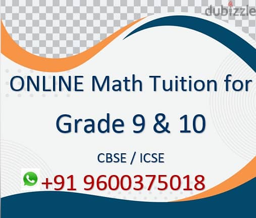 Online Math tution for Grade 9 and 10 0