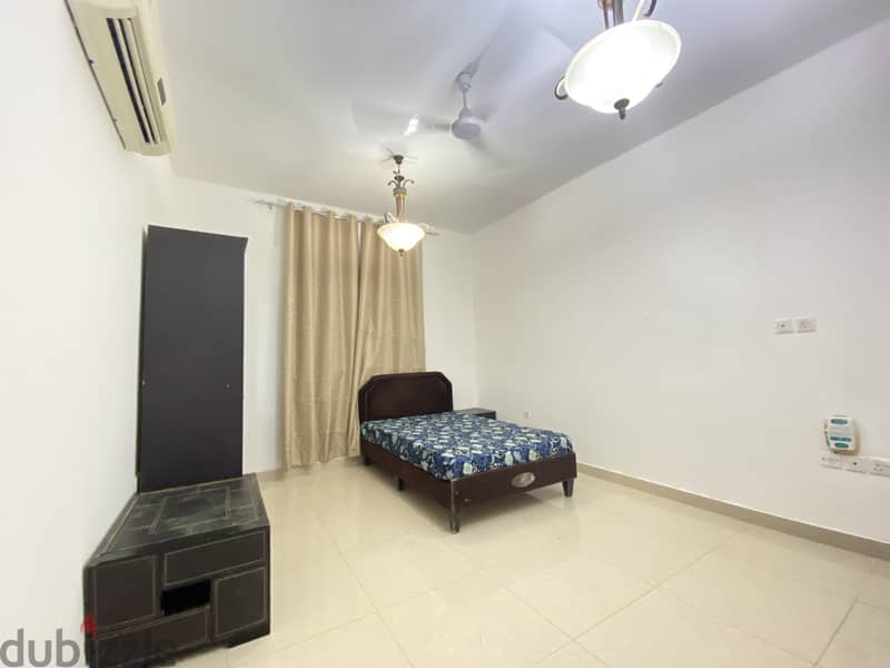 Fully Furnished neat and clean room with private washroom in Al Ghubra 1