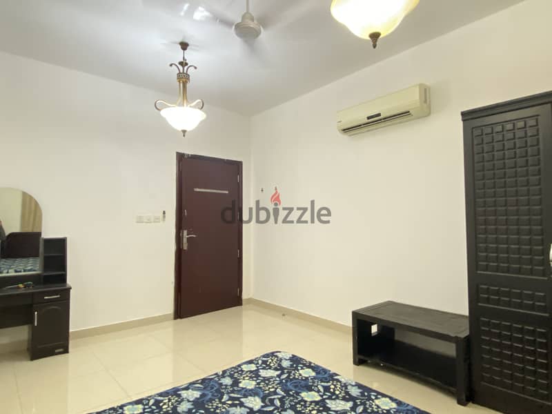 Fully Furnished neat and clean room with private washroom in Al Ghubra 4