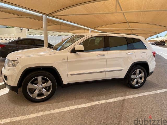 Perfect White Jeep ,Grand Cherokee ,2012 ,Overland 7