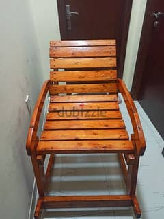 wooden rocking chair